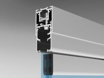 Top Telescopic Profile For Height Adjustments On Profile And Panels